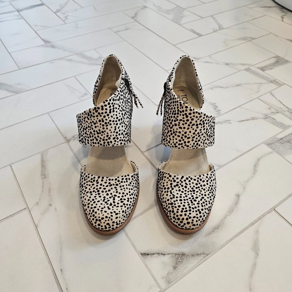 Toms animal print heel